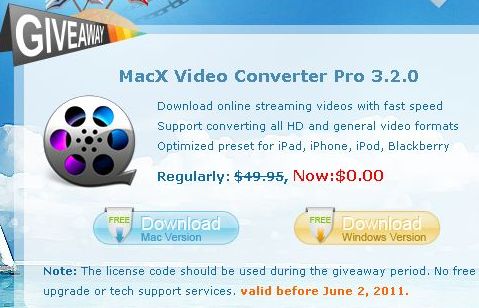 MacX Video Converter Pro Free Download