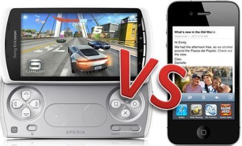 Sony Ericsson Xperia Play versus iPhone 4