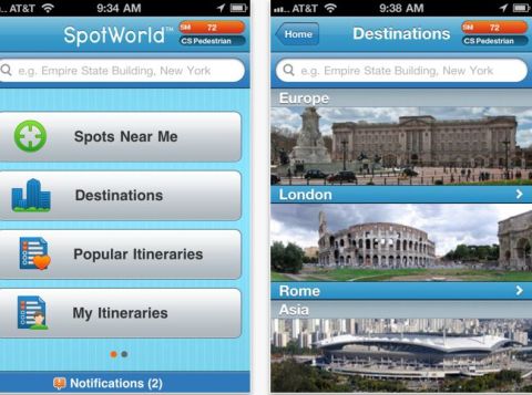 SpotWorld Travel Companion For iPhone