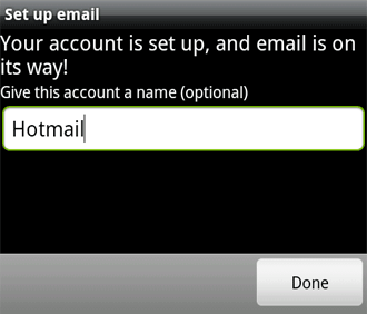 Hotmail on Android