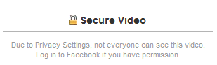 Visitors with No Permission to View Embedded Facebook Video