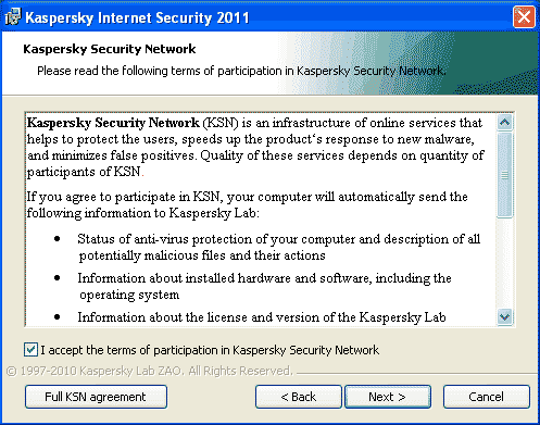 Install Kaspersky Internet Security 2011