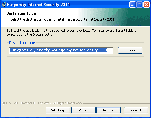 Install Kaspersky Internet Security 2011