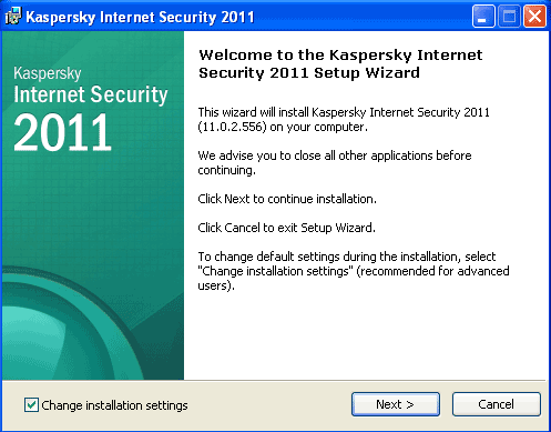 Install Kaspersky Internet Security 2011