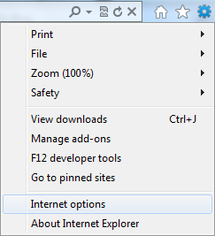 Internet Options