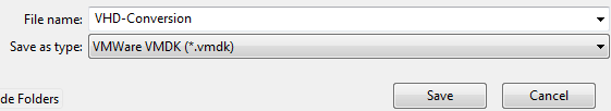 VHD to/from VMDK Conversion