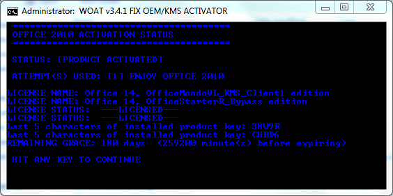 Use KMS Emulator to Activate Office 15