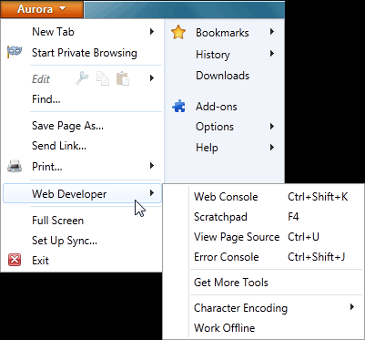 Firefox 6 Developer Features