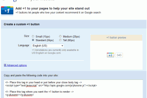 Google +1 Button (Plus One) Code to Install on All Websites