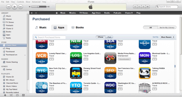 Download Previous Purchases of Music, Apps and Books in iTunes