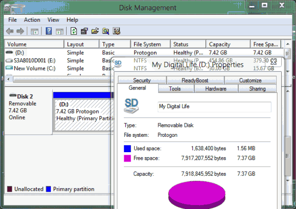 Windows 8 Protogon File System