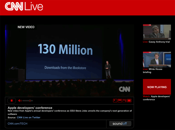 WWDC 2011 Delay Telecast on CNN