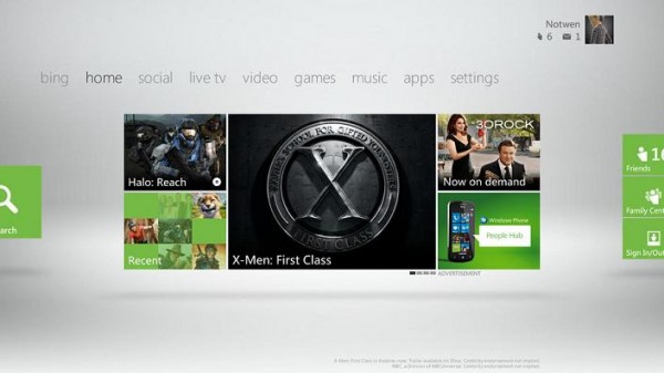 Xbox Live Dashboard Live Tile Design