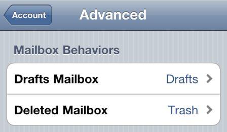 iOS Mailbox Behaviors