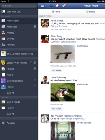 Facebook for iPad