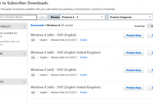 Windows 8 Official ISO Images and Product Keys Released on MSDN and TechNet