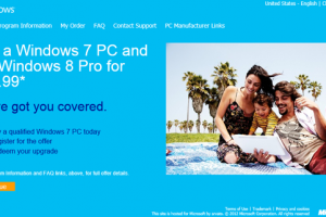 $14.99 Windows 8 Upgrade Offer Registration Lives
