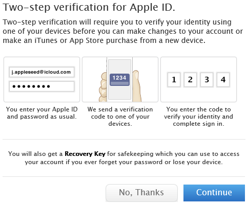 Getting Started with Two Step Verification on Apple ID