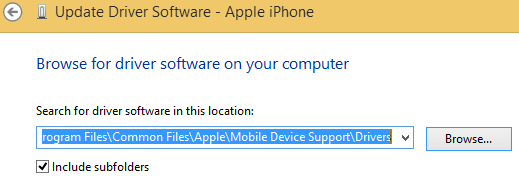 Update Apple iPhone/iPad Driver