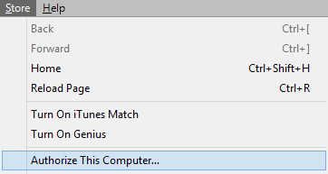 Authorize iTunes