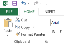 File Menu in Office 2013 Ribbon