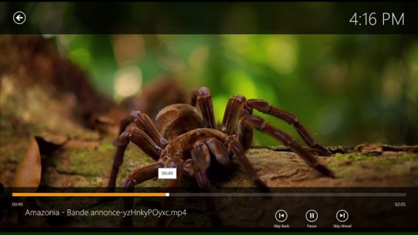 VLC Movie Playback in Windows 8