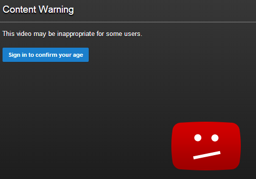 YouTube Content Warning