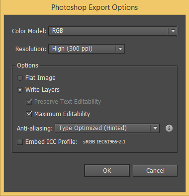 Convert Illustrator to Photoshop