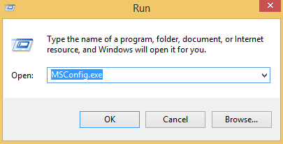 Run MSConfig