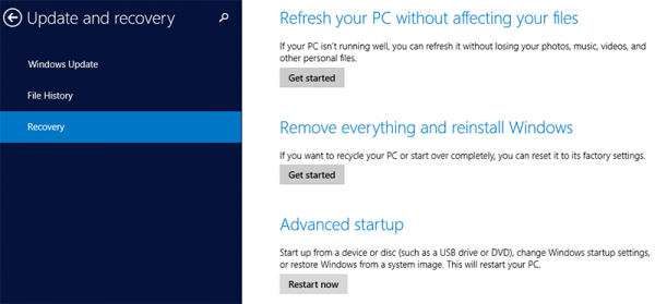 Windows 8 Advanced Startup
