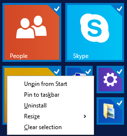 Select Multiple App Tiles in Windows 8