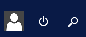 Power Button on Windows 8.1 Start Screen