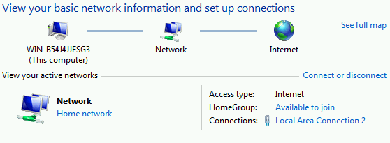 Network Name and Icon after Changed