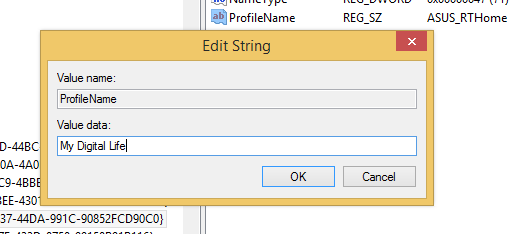 Change Network Name in Windows 8