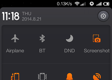 Screenshot Toggle in Android Notification Drawer