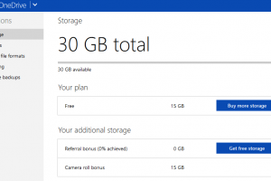 Get Free Extra 15GB OneDrive Storage to Double Disk Space to 30GB