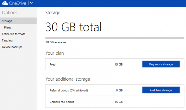 Free 15GB Extra for OneDrive